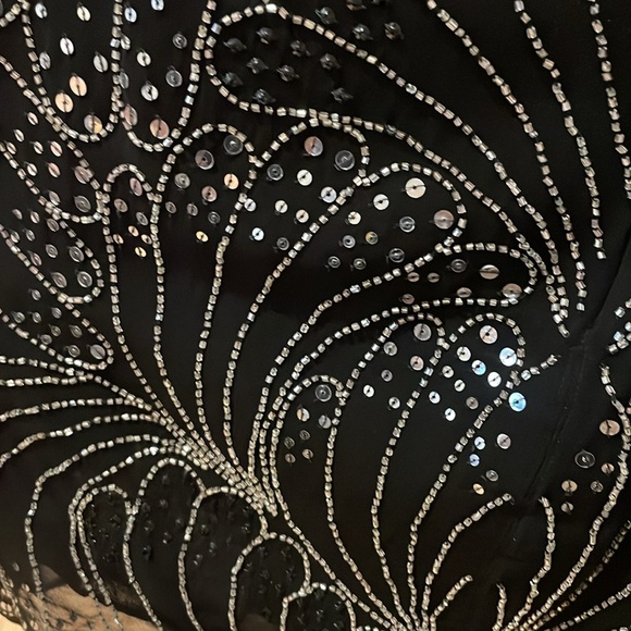 NWT The Kooples Black Sequin Mini Dress - Size 2 - Picture 12 of 14